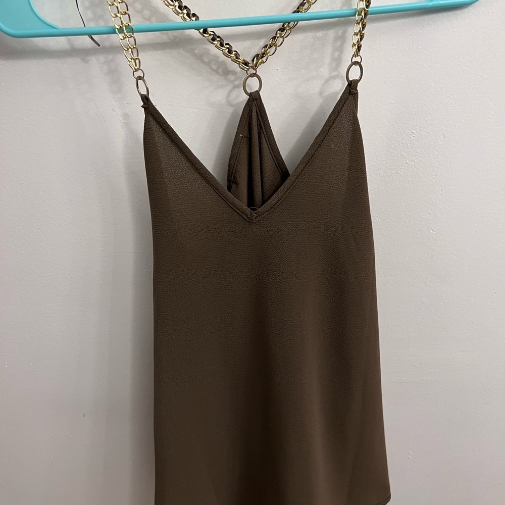 Green tank top